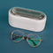 پاک کننده آلتراسونیک خانگی عینک سفید بدنه ABS 40 کیلوهرتز با تایمر دیجیتال