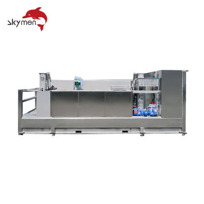 کیفیت  Large Industrial Ultrasonic Cleaning Machine With Filtration Cycle Ultrasonic Bath Heat Exchanger کارخانه