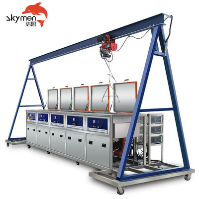 کیفیت  4 Station Ultrasonic Cleaning System for Safety Value Components With Gantry کارخانه