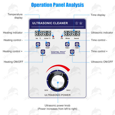 اسکیمن JP-120ST 38 لیتری پاک کننده اولتراسونیک صنعتی دیجیتال پرقدرت با مخزن استیل ضد زنگ برای فیلتر DPF مسدود شده