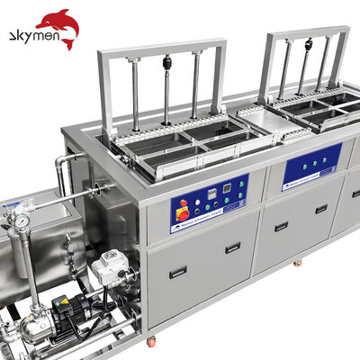 Dual Stage Ultrasonic Cleaning Machine with Roller for Efficient Industrial Cleaning