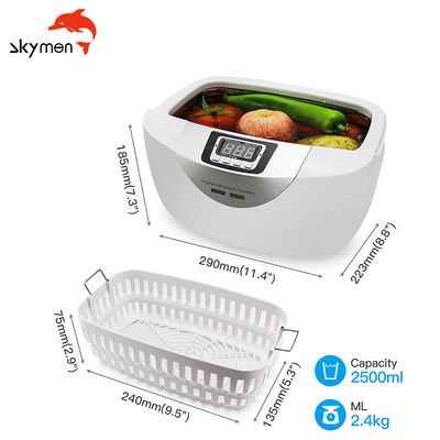 تمیز کننده خانگی التراسونیک خانگی 70W SUS304 Tank 2500ml