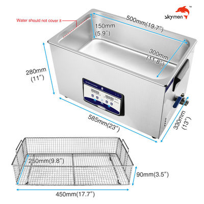 پاک کننده التراسونیک پلاگین Benchtop 0.8mm Shell 480W برای PCB