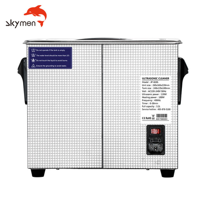 عملکرد نیمه موج پاک کننده اولتراسونیک Skymen تجاری 120 وات / 60 وات برای جواهرات